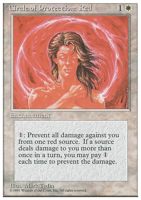 Featured card: Circle of Protection: Red