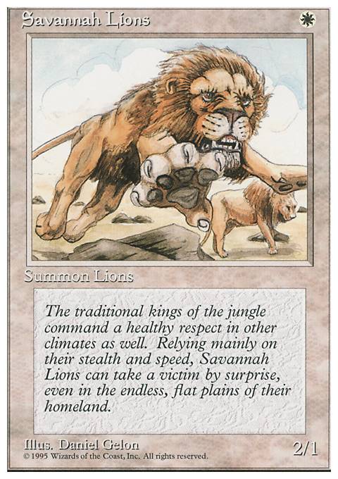 Featured card: Savannah Lions