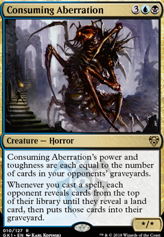 Consuming Aberration feature for Dimir mill