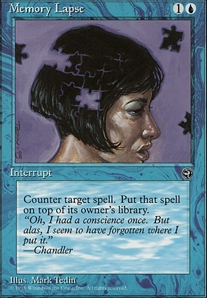 Memory Lapse feature for The Police (Pauper EDH)