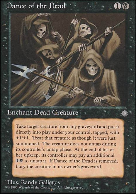 Dance of the Dead feature for k'rrik's Suicide EDH deck