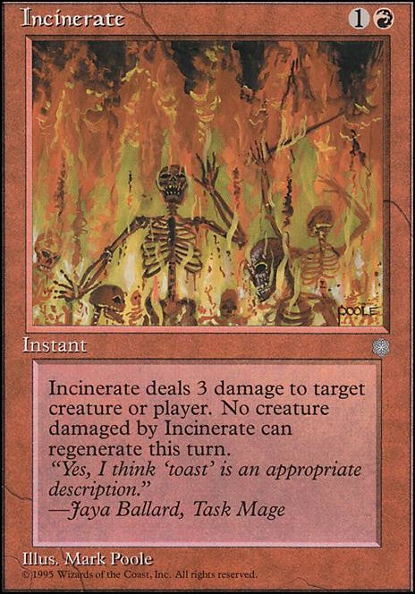 Incinerate feature for The desolation of souls