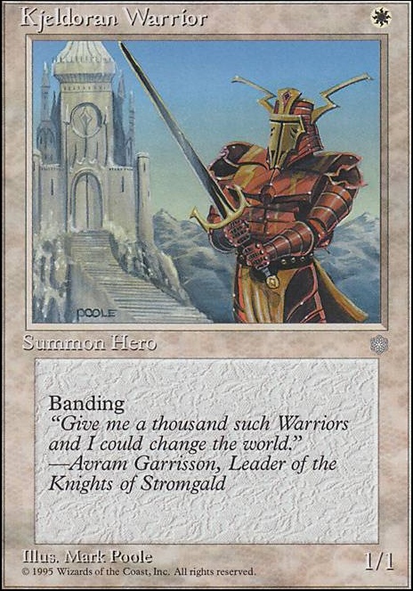 Featured card: Kjeldoran Warrior