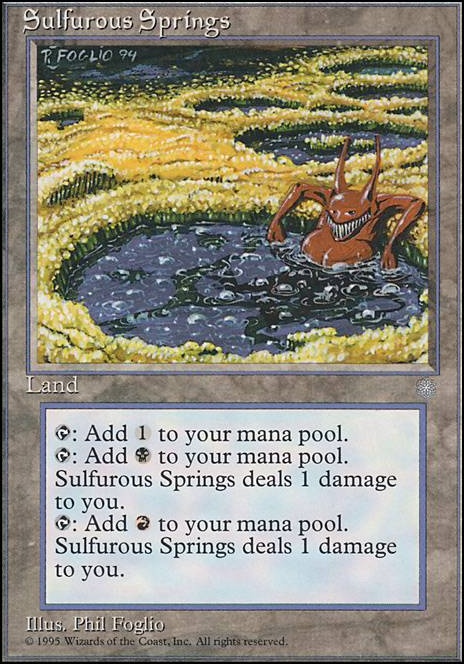 Sulfurous Springs feature for Demon in a Hot Tub! (Rakdos Lord of Riots)