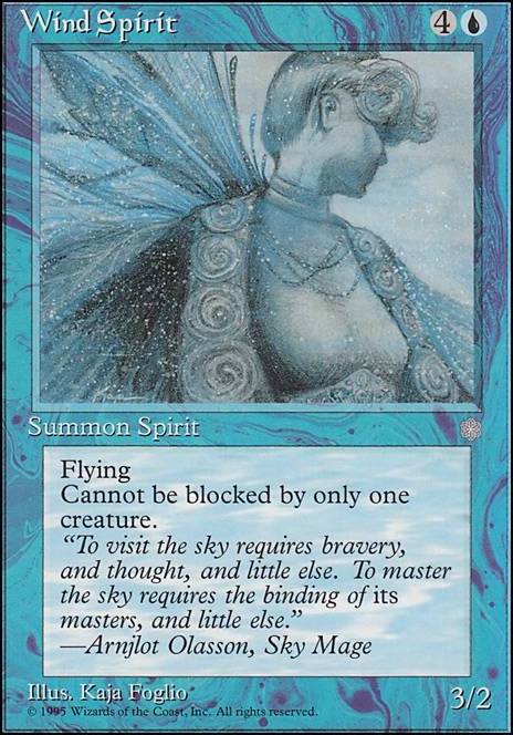 Wind Spirit feature for Blue/White ALICE Deck