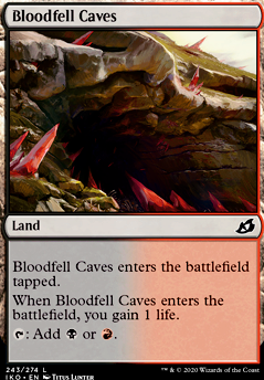 Bloodfell Caves feature for Rakdos, The Defiler Deck