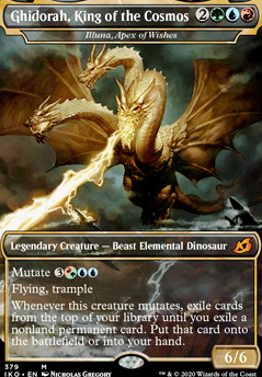 Illuna, Apex of Wishes feature for Ghidorah, King of the Beasts (Beast Tribal)