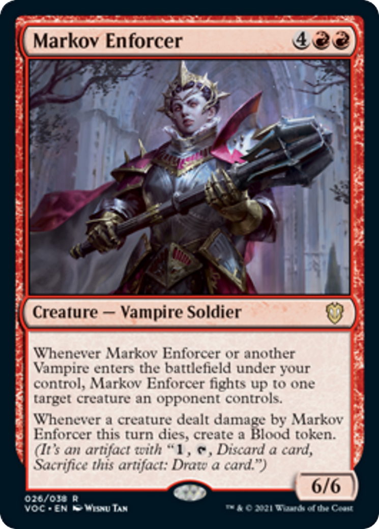 Markov Enforcer feature for Mardu Vampire deck