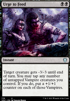 Urge to Feed feature for Vampire EDH