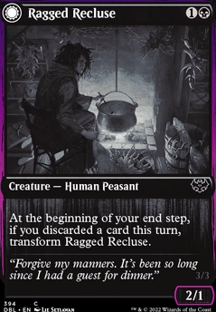 Ragged Recluse feature for Madness unearth blood token pauper