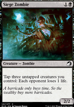 Featured card: Siege Zombie