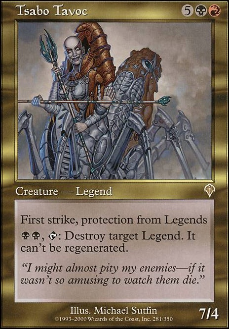 Tsabo Tavoc feature for Phyrexian Mercenaries Old-Border