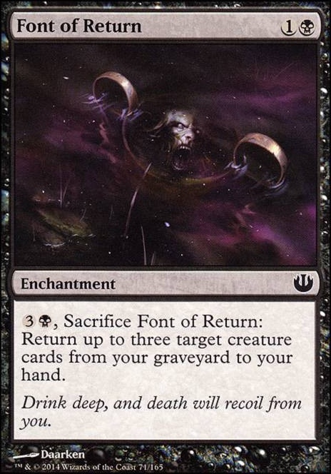 Featured card: Font of Return