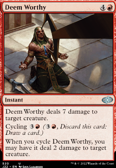 Featured card: Deem Worthy