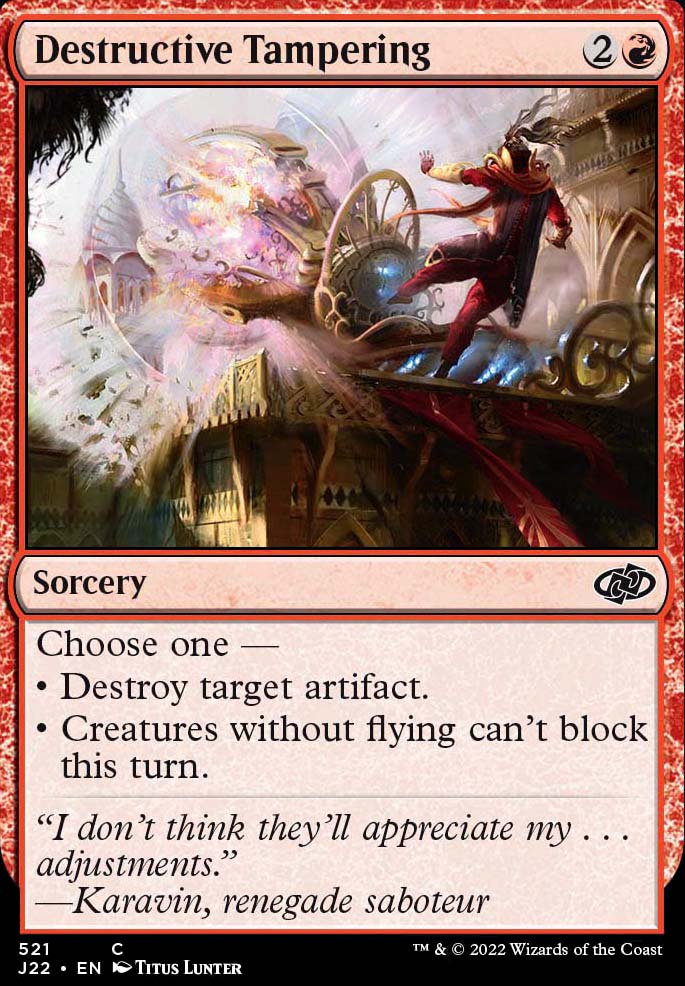Featured card: Destructive Tampering
