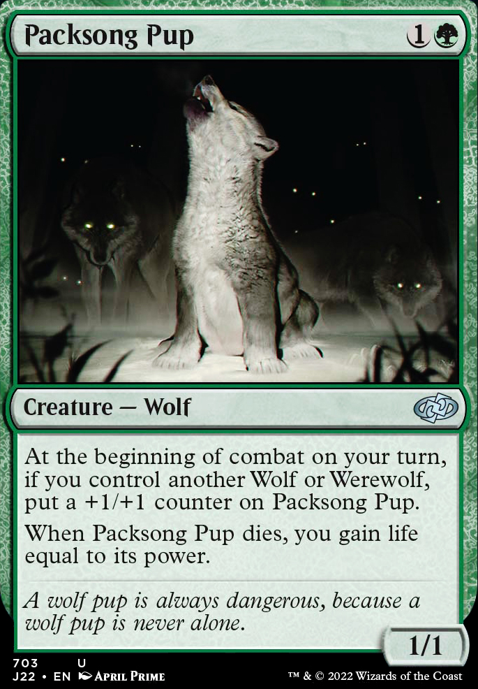 Featured card: Packsong Pup