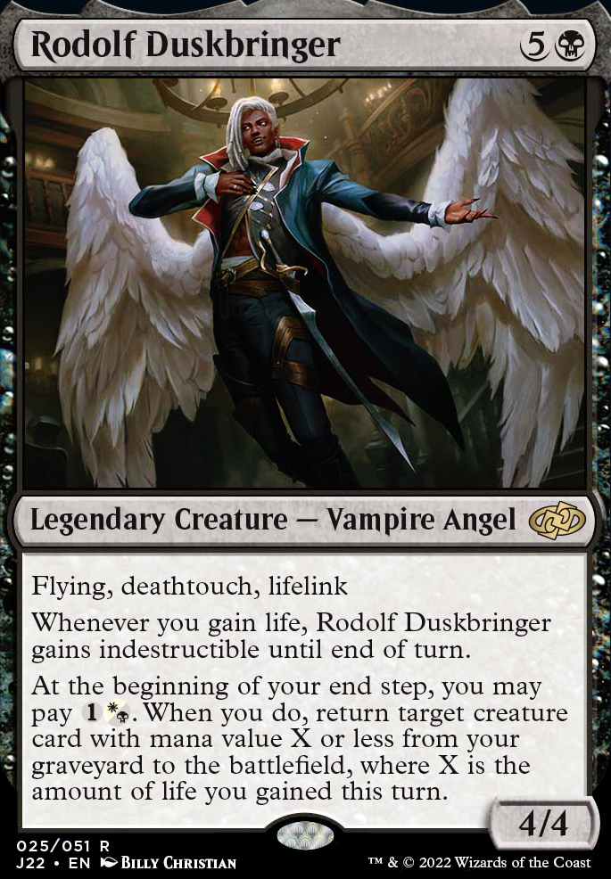 Rodolf Duskbringer feature for Blessings of Blood and Feathers