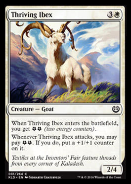 Thriving Ibex feature for First deck I've made: Huatli attrition
