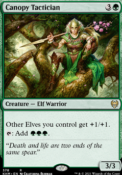 Canopy Tactician feature for Elf deck under 20 bucks