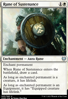 Featured card: Rune of Sustenance