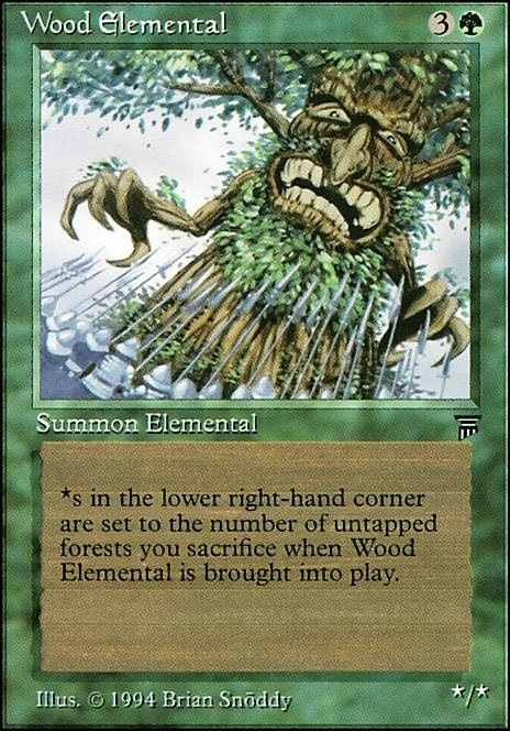 Wood Elemental feature for Land wrath with worst green card ever