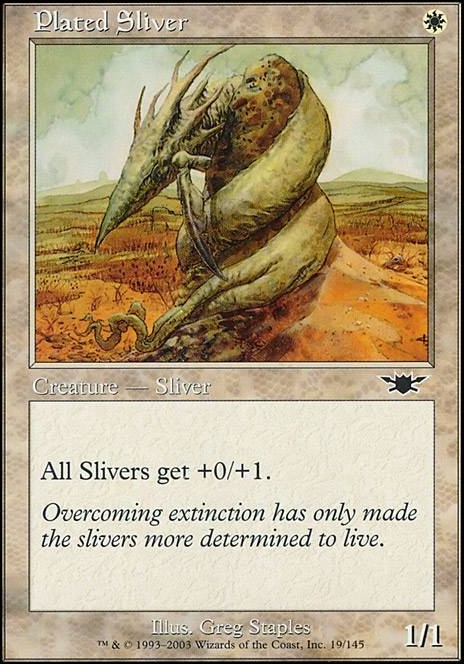 Plated Sliver feature for Infinite Draw infinite mana Slivers