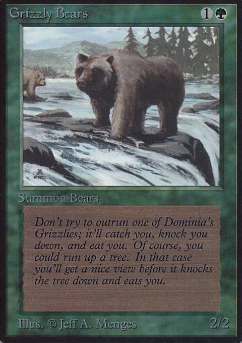 Featured card: Grizzly Bears