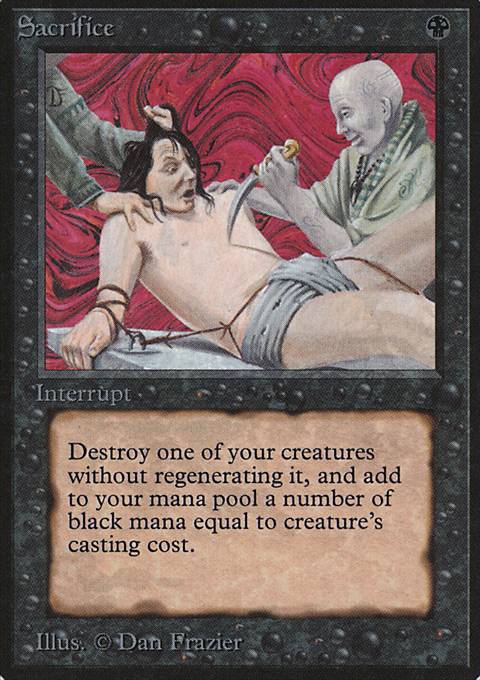 Featured card: Sacrifice