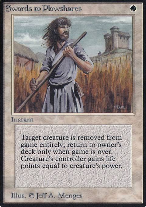 Featured card: Swords to Plowshares