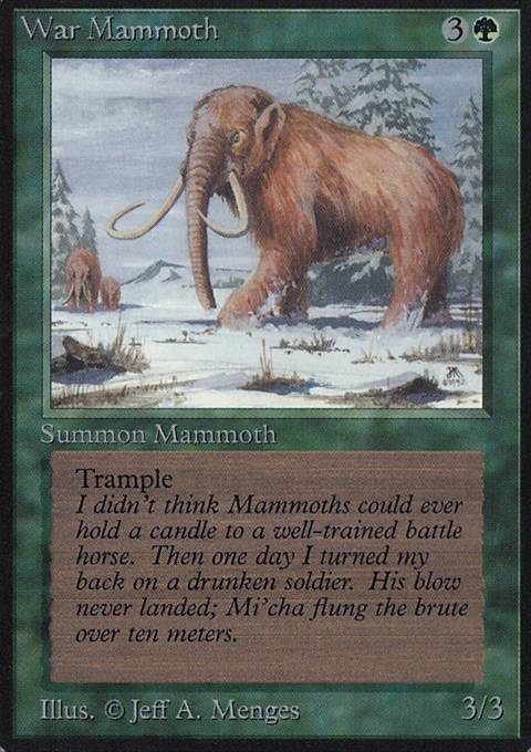 Featured card: War Mammoth