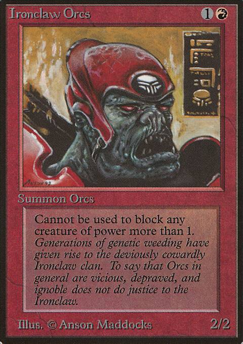 Featured card: Ironclaw Orcs