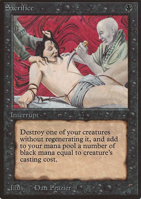 Featured card: Sacrifice