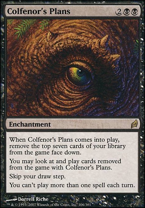 Featured card: Colfenor's Plans