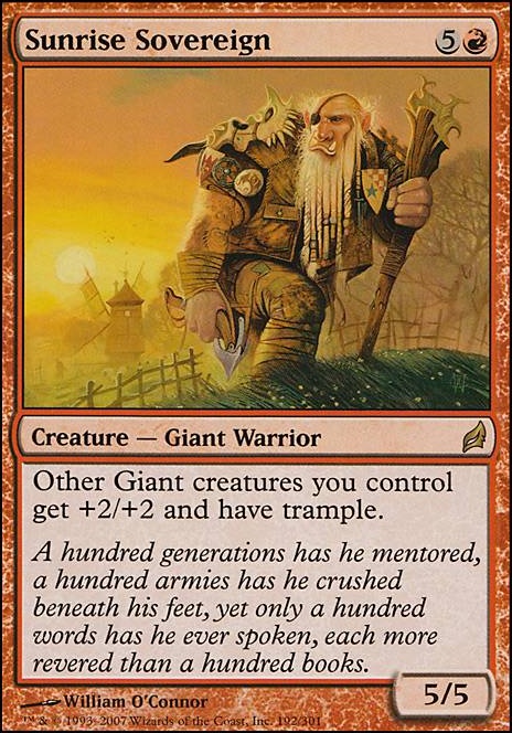 Sunrise Sovereign feature for Red/White Giant