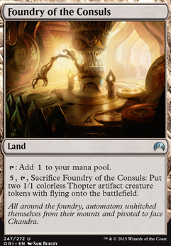 Foundry of the Consuls feature for Colorless Golem Foundry