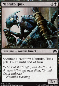 Nantuko Husk feature for Golgari Aristocrat