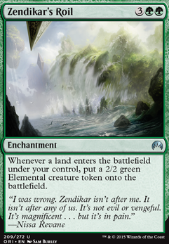 Zendikar's Roil feature for Maelstrom Wanderer - Landfall Elementals
