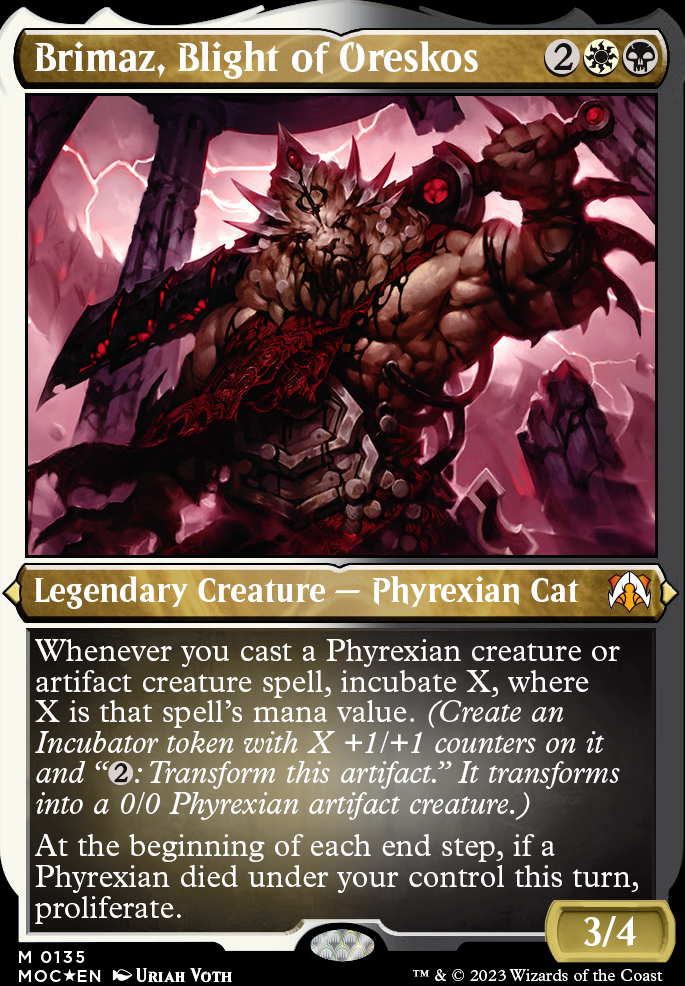 Commander: altered Brimaz, Blight of Oreskos