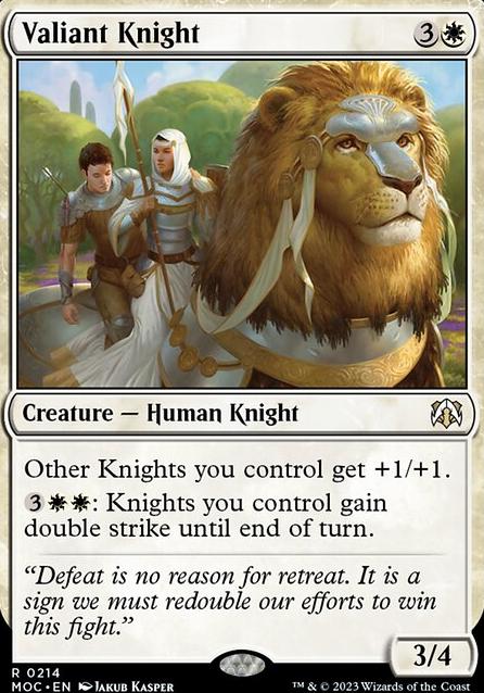 Valiant Knight feature for Valor & Vanity | Foil Knight Tribal