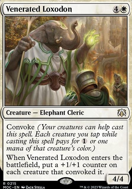 Venerated Loxodon feature for Orzhov Tokens