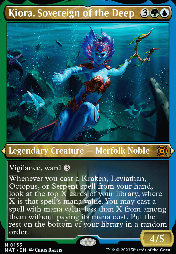 Commander: altered Kiora, Sovereign of the Deep