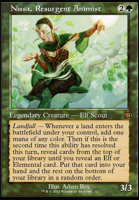 Featured card: Nissa, Resurgent Animist