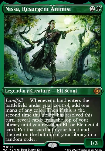 Commander: altered Nissa, Resurgent Animist