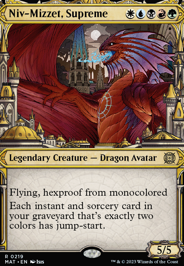 Niv-Mizzet, Supreme feature for Five Turns At Mizzy's