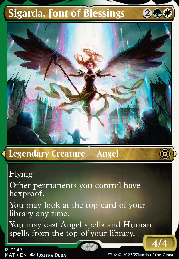 Commander: altered Sigarda, Font of Blessings