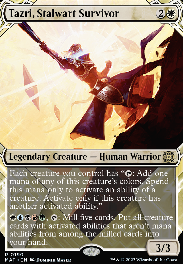 Featured card: Tazri, Stalwart Survivor