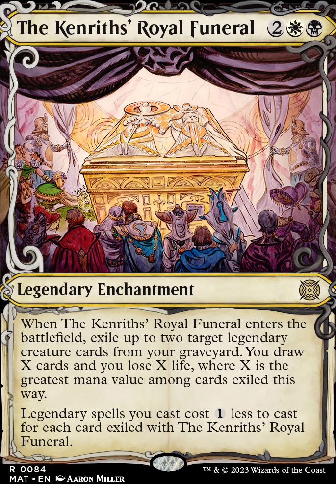 The Kenriths' Royal Funeral feature for Guess Who's Back [Kenrith cEDH]