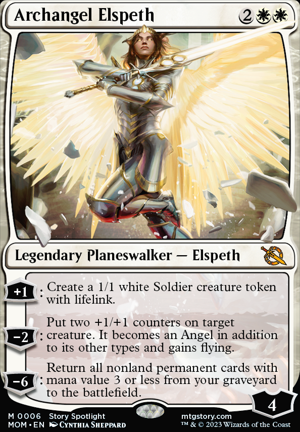 Archangel Elspeth feature for [Oathbreaker] Enduring Light