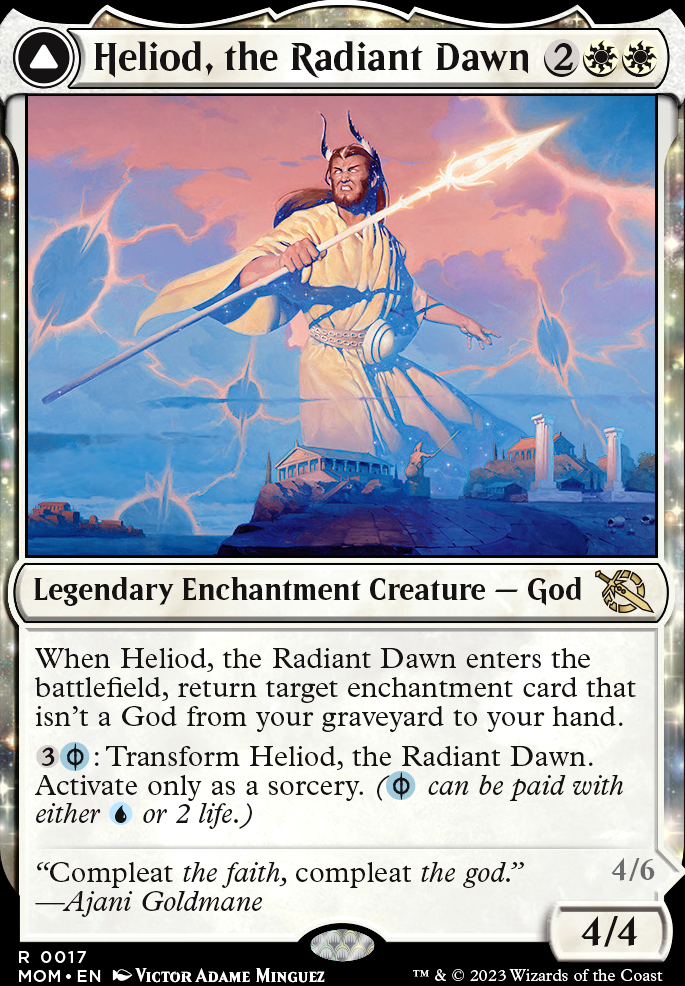Commander: altered Heliod, the Radiant Dawn
