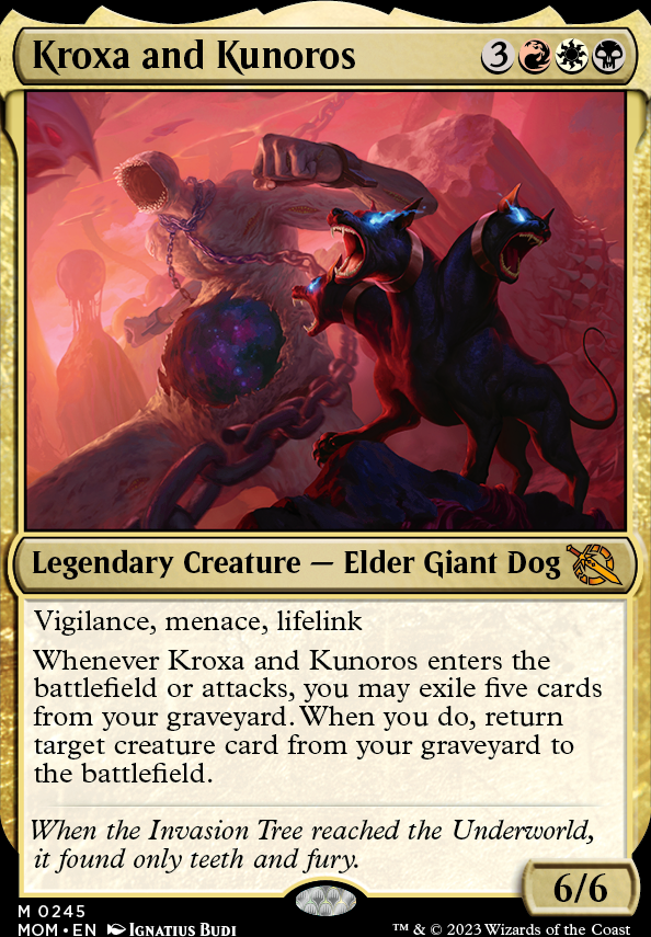 Kroxa and Kunoros feature for Clifford (Kunoros) the big (giant) red (black) dog